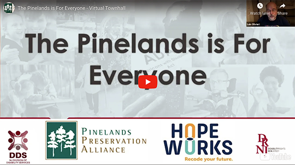 The Pinelands is for everyone, virtual town hall