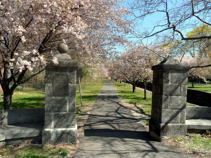 A parn entrance in Nutley, NJ