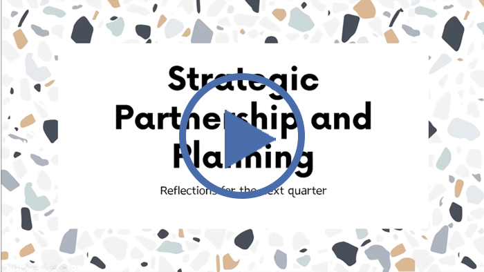 Play video Strategic Partnership and Planning webinar