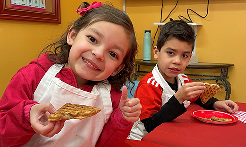 Kids learn to cook healthy foods at Hannah's Kitchen