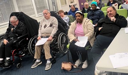 Spectrum for Living group at meeting in Bergen County